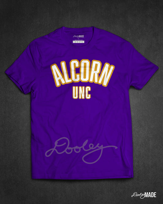 Alcorn Unc and Auntie Shirt - Purple