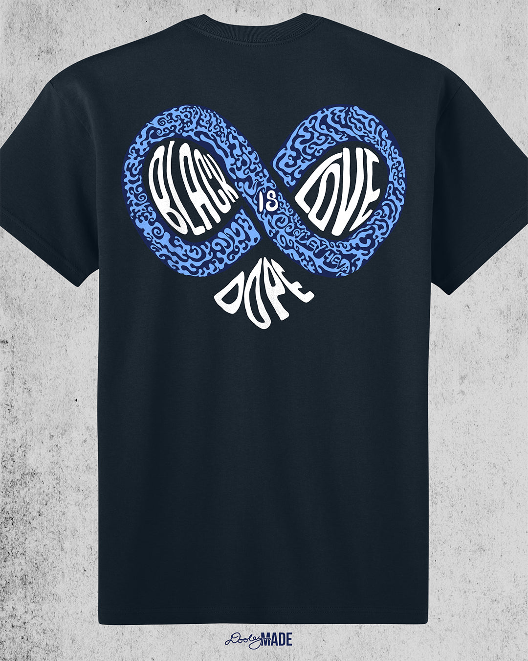 Black Love is Dope Infinity Shirt - Navy
