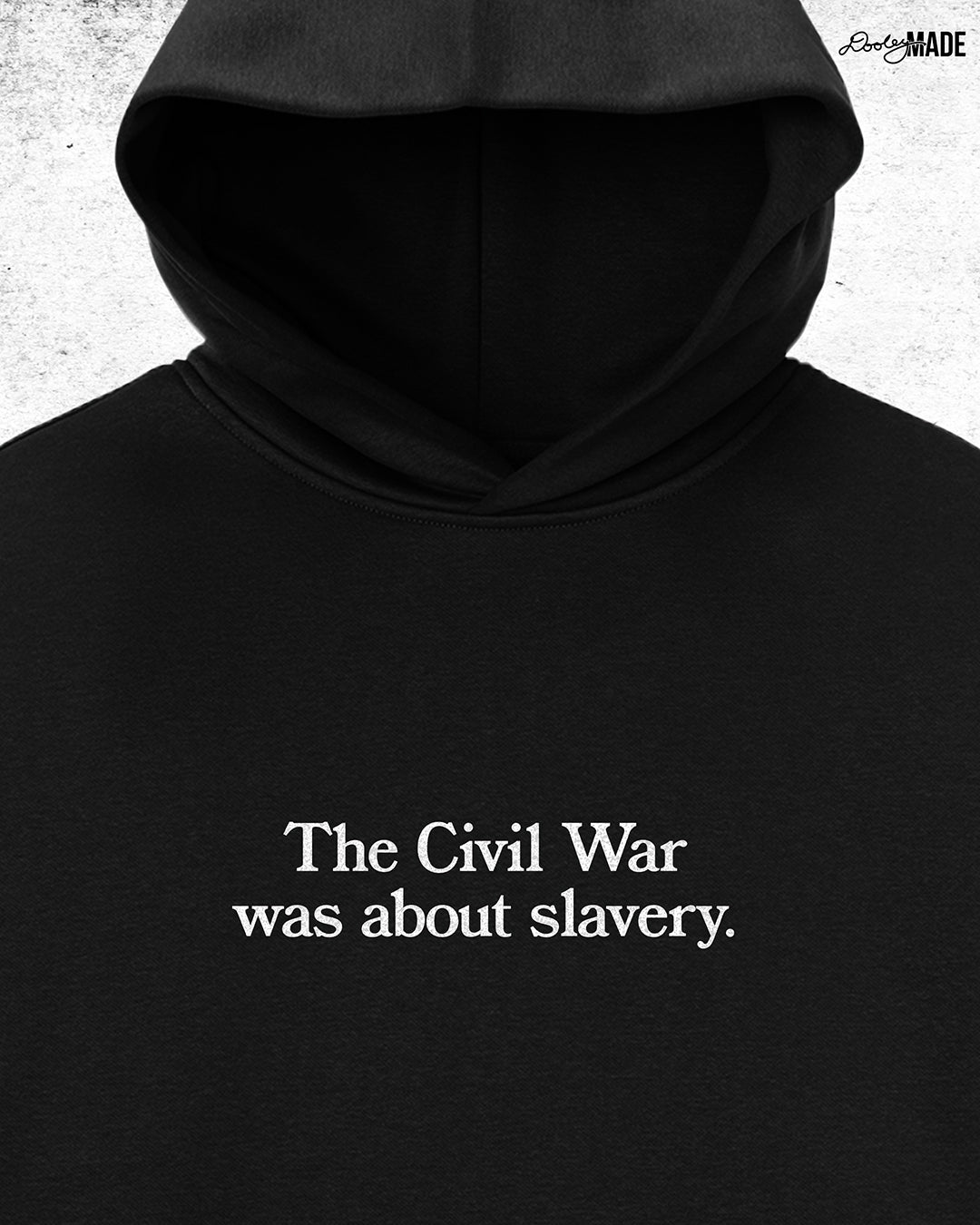 The Civil War Was About Slavery Heavy Oversized Hoodie