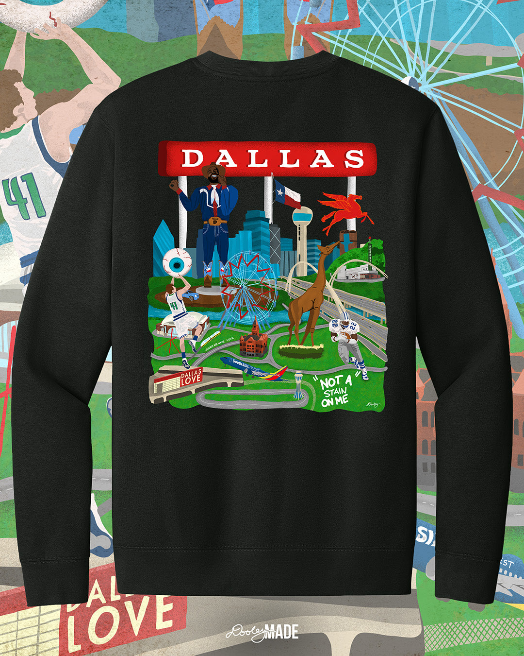 Dallas Love Shirt and Crewneck Sweater