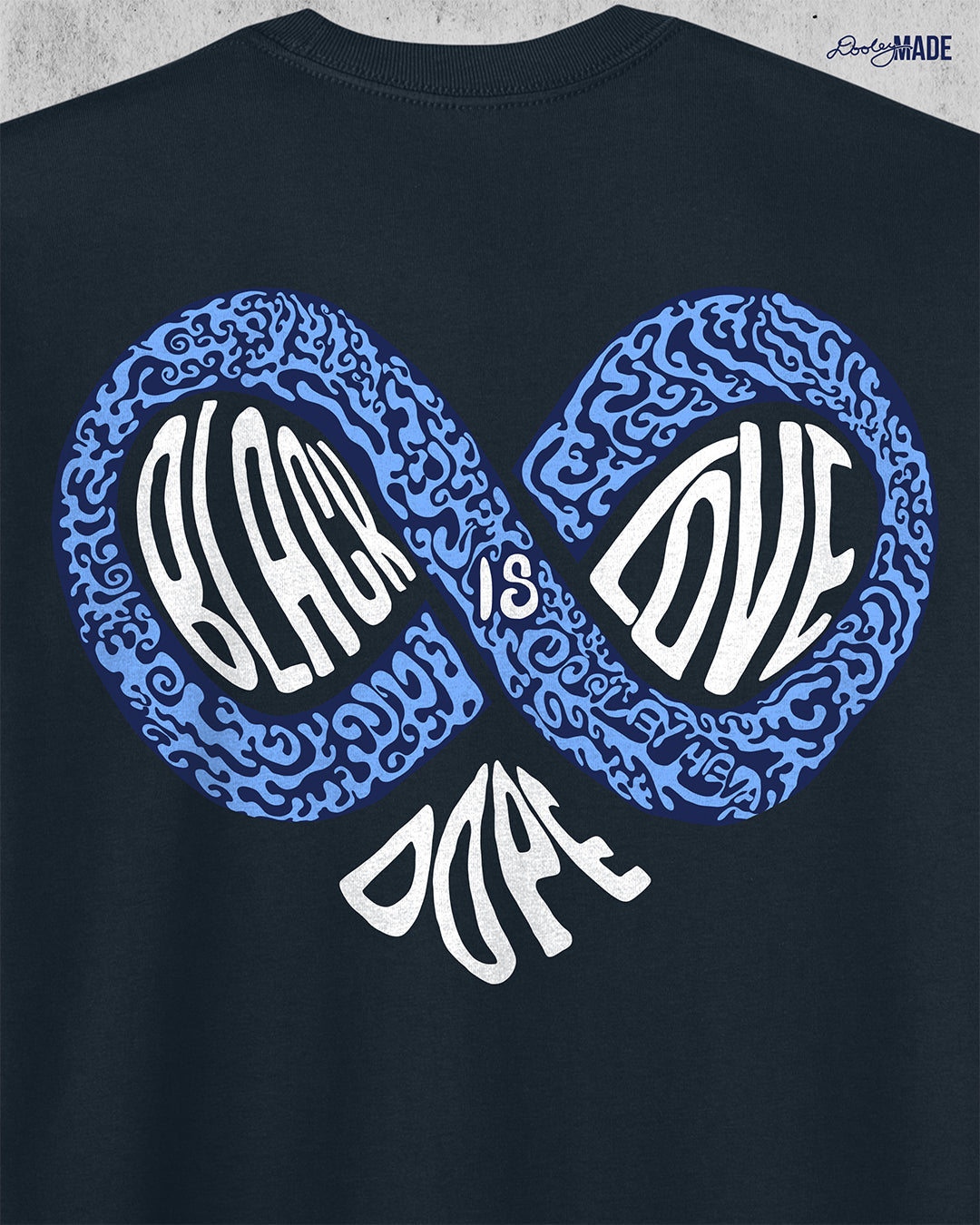 Black Love is Dope Infinity Shirt - Navy