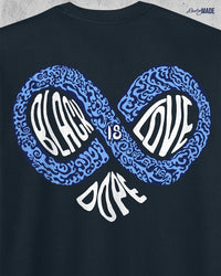 Black Love is Dope Infinity Shirt - Navy