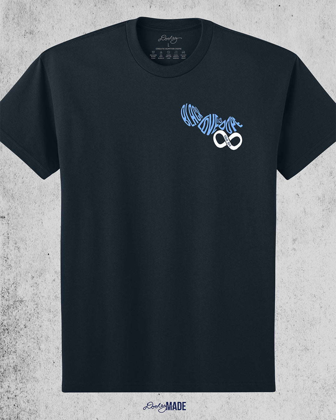 Black Love is Dope Infinity Shirt - Navy