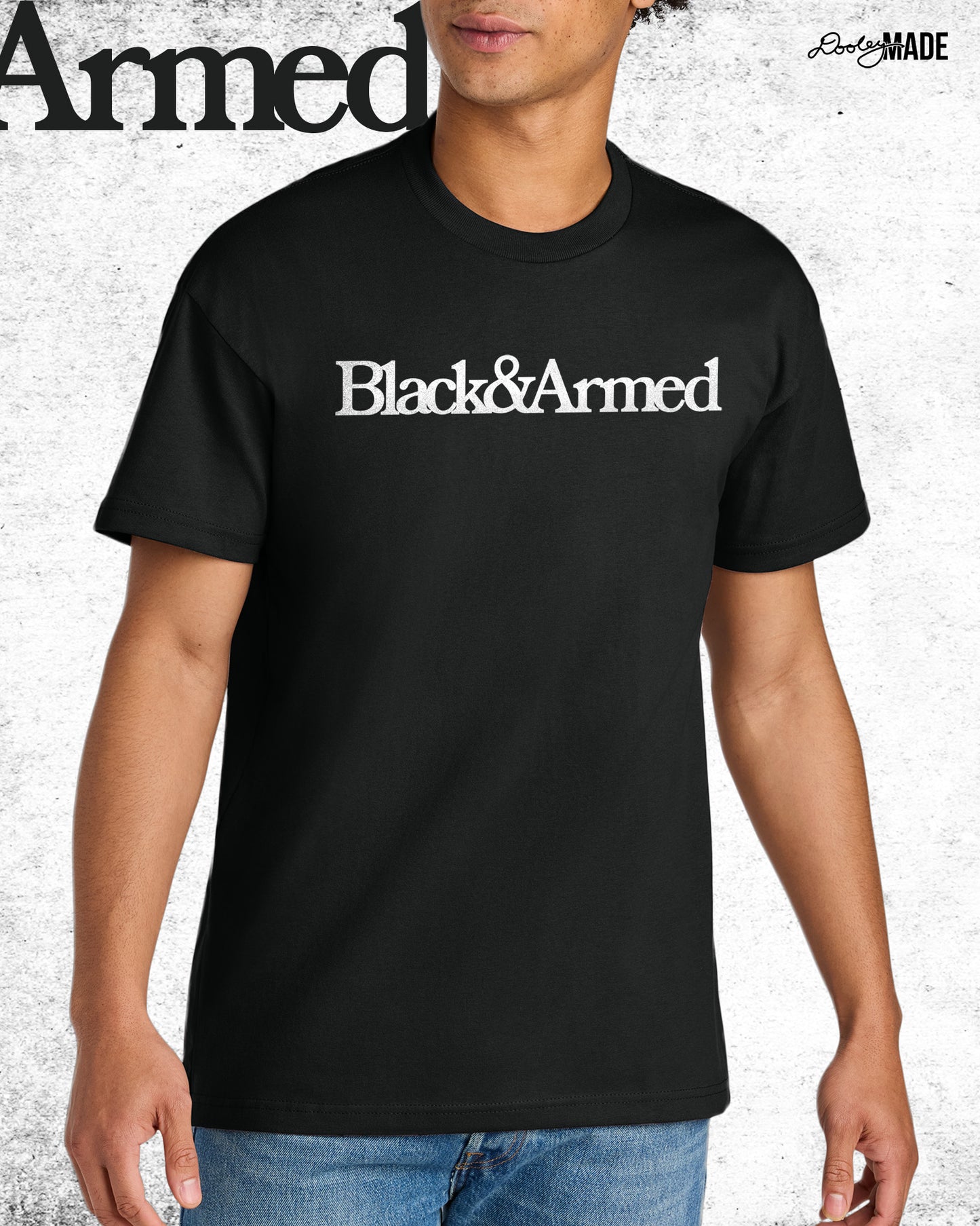 Black & Armed Heavy Shirt and Hoodie