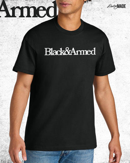 Black & Armed Heavy Shirt and Hoodie