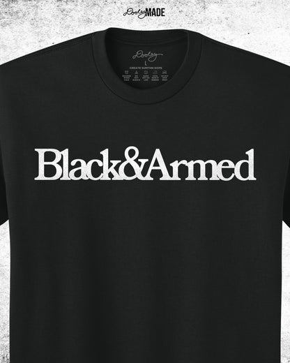 Black & Armed Heavy Shirt and Hoodie