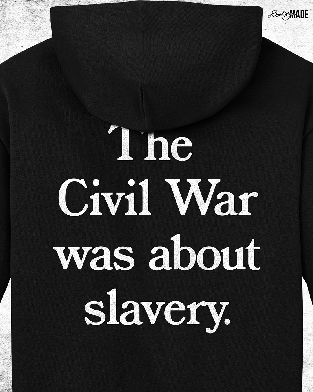 The Civil War Was About Slavery Heavy Oversized Hoodie