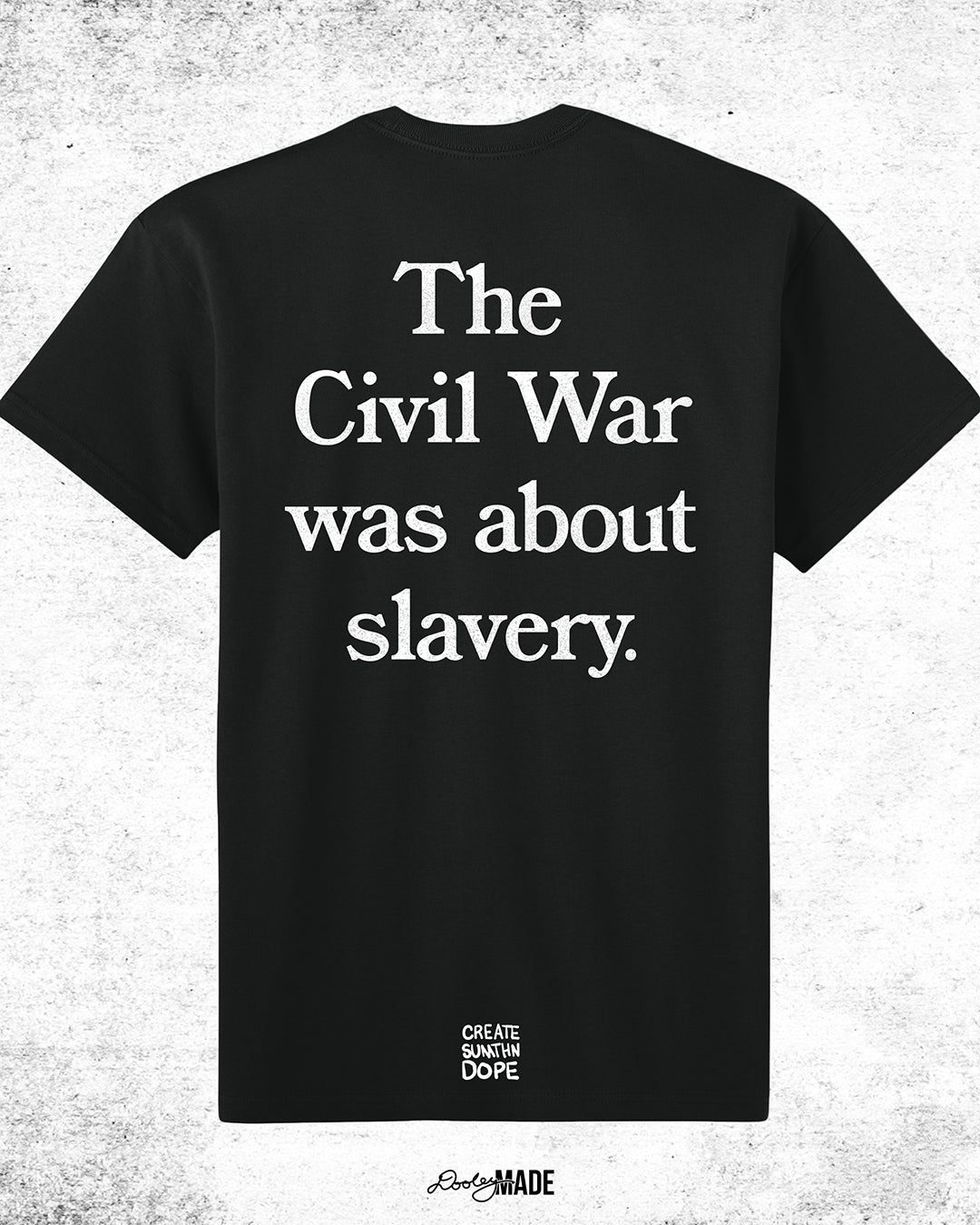 The Civil War Was About Slavery Heavy Oversized T-Shirt