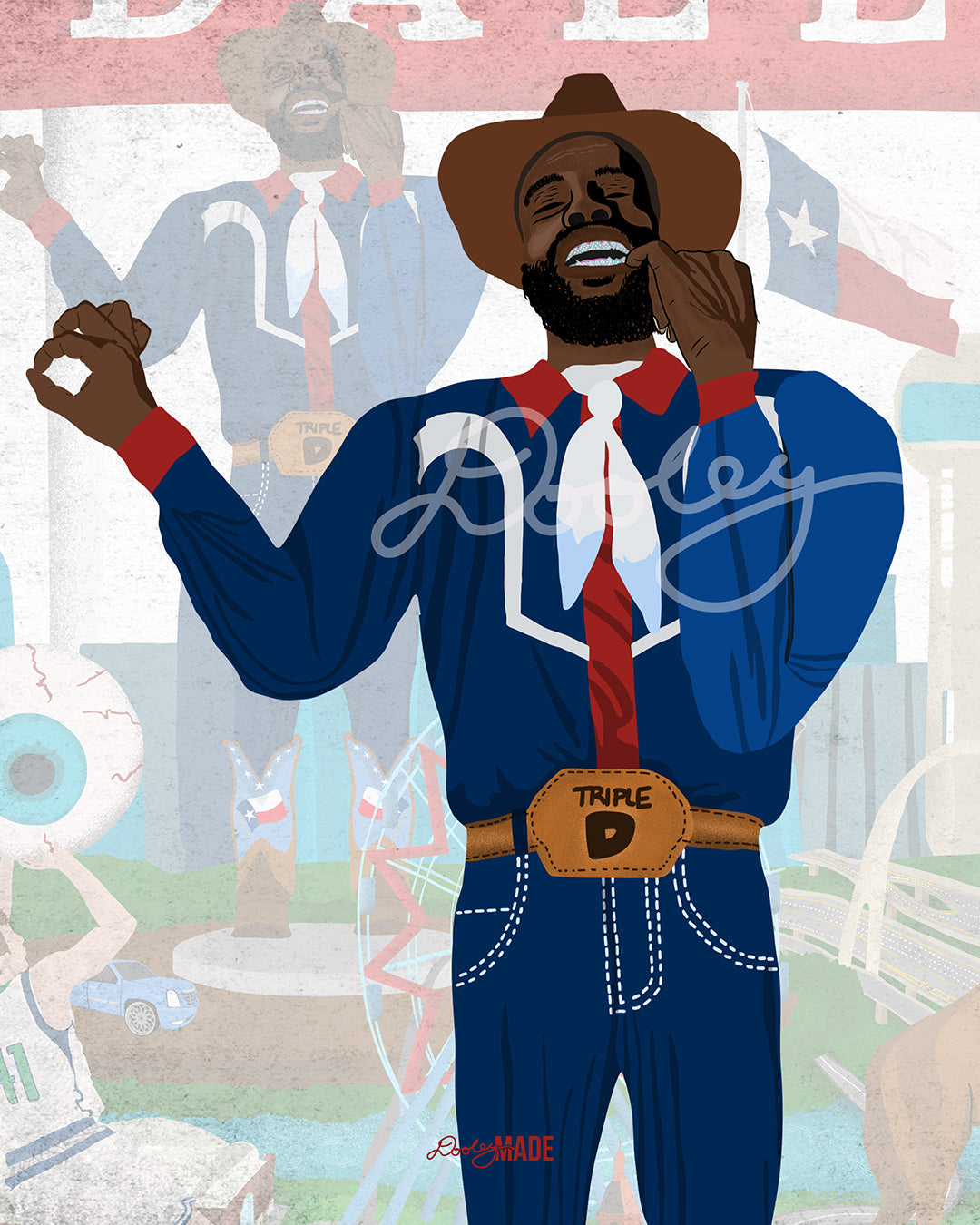 Deep in the Heart of Dallas Big Tex Shirt