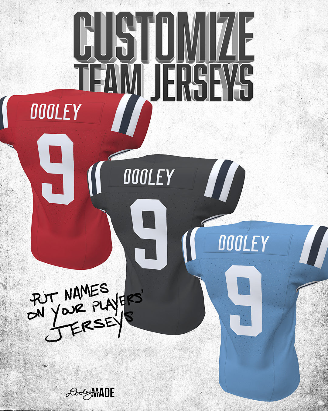 Customizing Game Football Jerseys