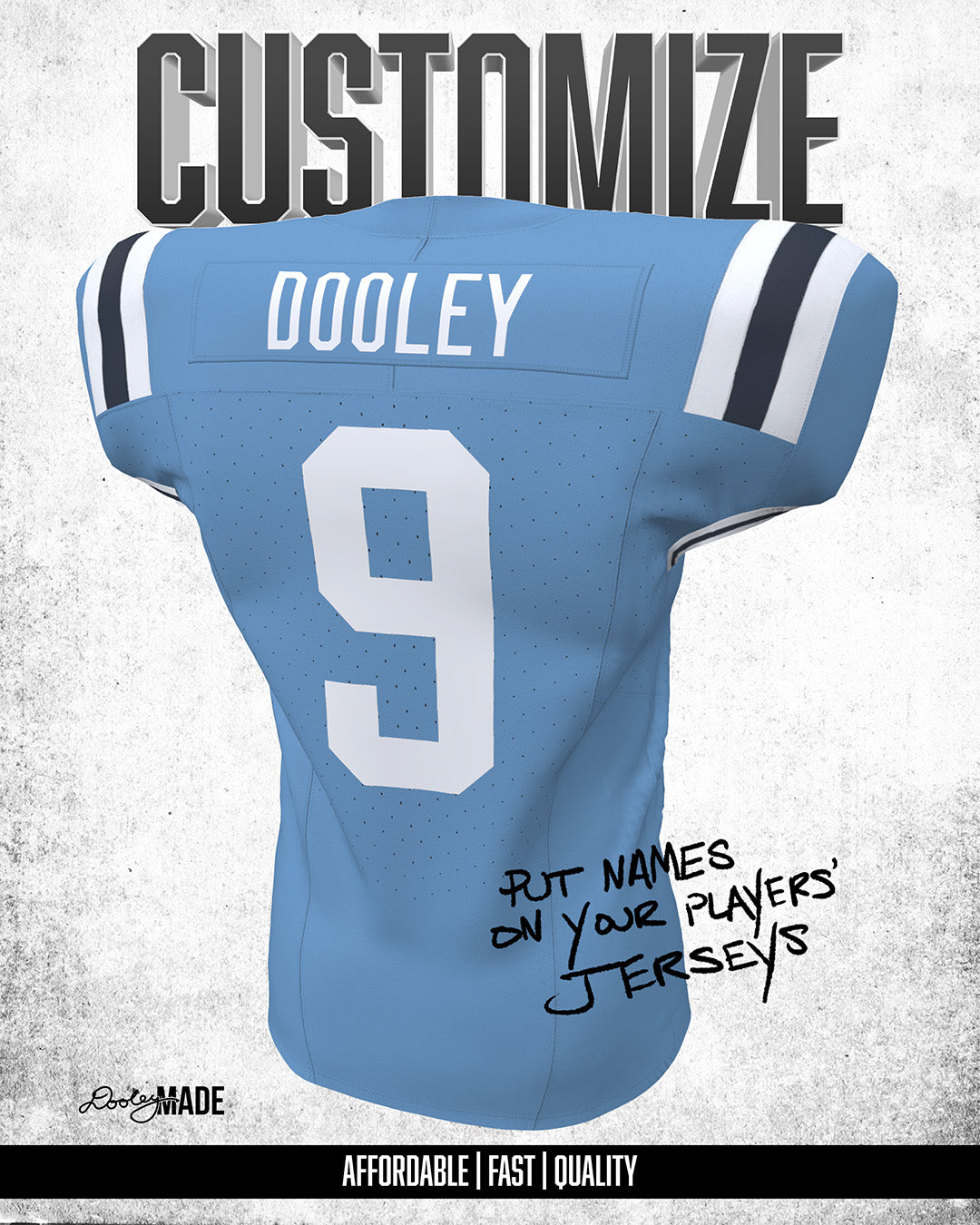 Customizing Game Football Jerseys