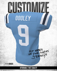 Customizing Game Football Jerseys