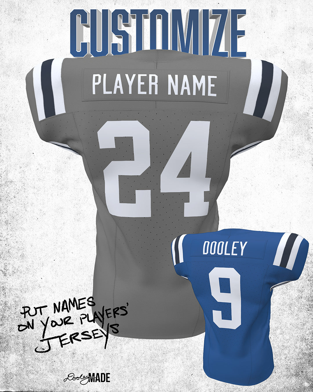 Customizing Game Football Jerseys