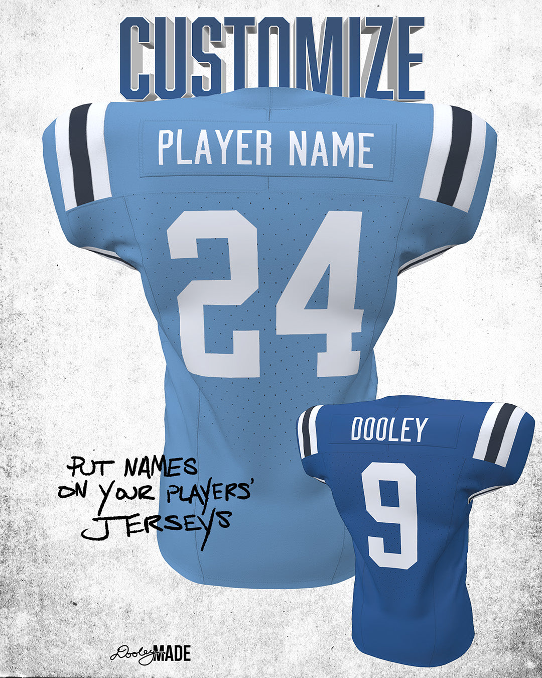 Customizing Game Football Jerseys