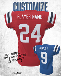 Customizing Game Football Jerseys