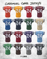 Customizing Game Football Jerseys