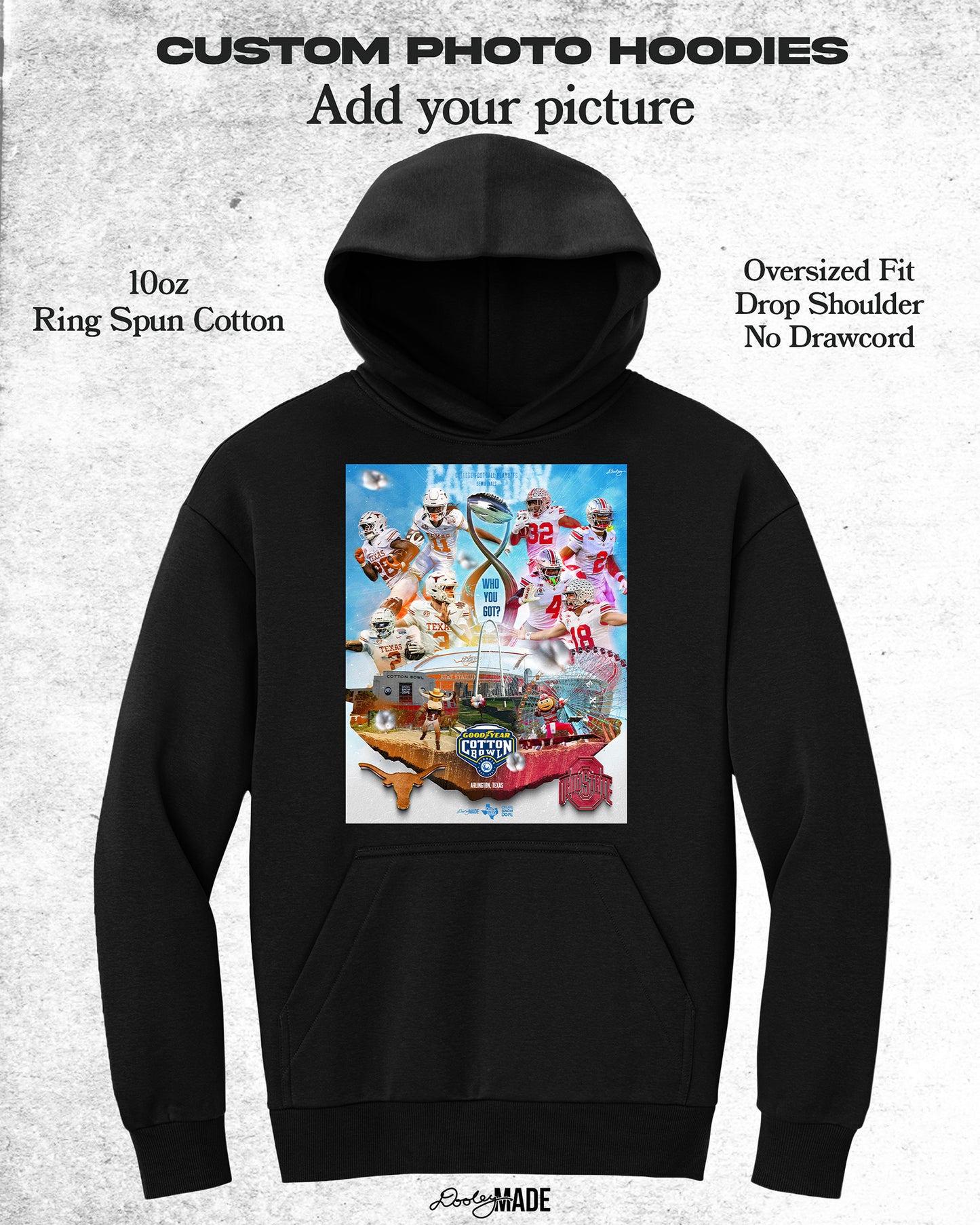 Custom Photo Hoodie (Sports Photo Hoodie)