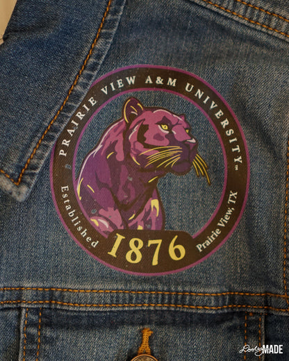 PVAMU Denim Jacket - Dark Panther Circle