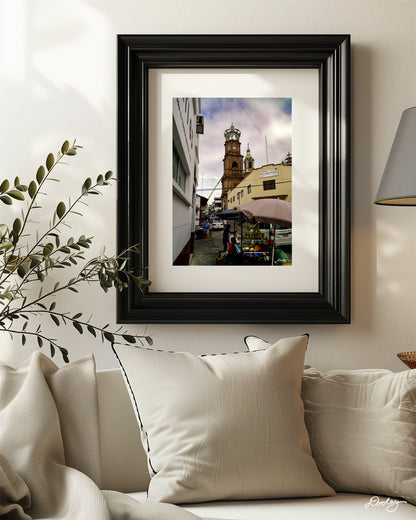 Puerto Vallarta Mexico Street Photography Wall Decor "Horchata Y Guadalupe"