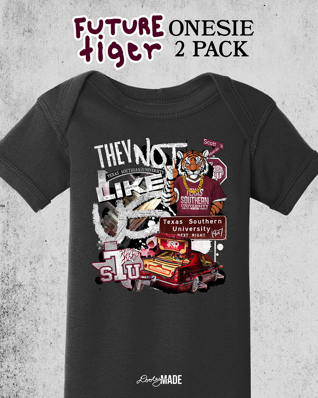 Kids Future Tiger Onesie 2-Pack Texas Southern University