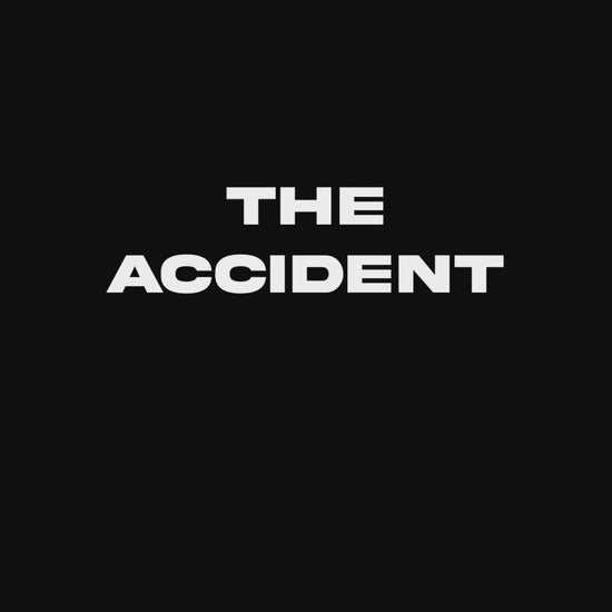 A video advertising a stylized illustration by Dre Dooley titled "The Accident" depicted a scene from the movie Pulp Fiction. Covered in blood, Samuel L. Jackson and John Travolta argue while cleaning blood and brain from a car's interior as it sits in a garage. The video shows the bloody car scene from the movie mixed with where the artwork coincides.